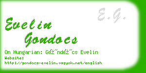 evelin gondocs business card
